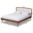thumbnail image 3 of Baxton Studio Paton Walnut Brown Finished Wood Queen Size Platform Bed, 3 of 11