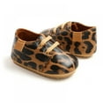 thumbnail image 2 of Newborn Baby Boy Girl Leopard PU Non-slip Shoes, 14 Styles Soft Sole Toddler Frist Waliking Shoes, Leopard, 2 of 9