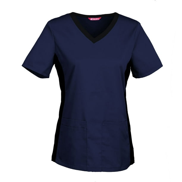 Women's Designer Mock Wrap Scrub Suit - Uniform Tailor