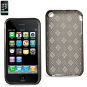 UPC 885249003858 product image for Polymer Case Apple Iphone 3G Rhombus Pattern Black With Screen Protector | upcitemdb.com