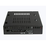 Icy Dock FlexiDOCK MB522SP-B Drive Enclosure for 3.5 - Serial ATA/600 Host Interface Internal - Black - 2 x Total Bay - 2 x 2.5 Bay - Metal, Plastic, Acrylonitrile Butadiene Styrene (ABS)