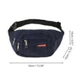 thumbnail image 4 of Unique Bargains 1 Pc Breathable Running Belt Multi-layer Fanny Pack for Sports to Carry Phone Keys Dark Blue, 4 of 6