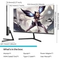 thumbnail image 2 of SANSUI Monitor 27" IPS Computer Monitor,100Hz, USB Type-C FHD 1080P HDR10 Built-in Speakers HDMI DP Game RTS/FPS Tilt Adjustable VESA Compatible (ES-27X3 Type-C Cable & HDMI Cable Included), 2 of 5