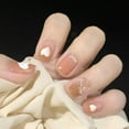 thumbnail image 1 of French Style Bow Wear Nail Art Midi Style Patch Fake Elegance Nails Nifty R1J3, 1 of 8