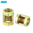 thumbnail image 3 of Uxcell M10x1mm Hexagon Coupling Nut, 20mm Threaded Iron Zinc Plating Lamp Pipe Connector Hardware Repair 15 Pack, 3 of 6