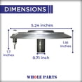 thumbnail image 2 of Whole Parts Range Burner Base with Ignitor Part# 003322-040 - Replacement & Compatible with Some Viking Burners or Ranges, 2 of 6