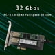 thumbnail image 3 of Adaptador de disco duro M.2 NVMe NGFF Tarjeta de expansión NVME 32Gbps Tarjeta aceleradora SSD a convertidor PCI-E, 3 of 5