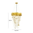 thumbnail image 6 of TOV Furniture Butterfly Gold Iron Chandelier, 6 of 7