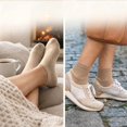 thumbnail image 3 of 10 Pairs Women's Solid Color Ankle Socks, Ribbed Casual Short Socks with Khaki, 3 of 7