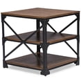 thumbnail image 1 of Bowery Hill Table d'Appoint Carrée 24 Pouces en Brun et Bronze, 1 of 2