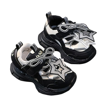adviicd Girls Shoes Baby Shoes Girls First Walking Shoes Non Slip Soft Sole Sneakers Toddler Babygirl Shoes (Black B)