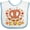 White and Blue, variant on Inktastic Oktoberfest Squad Fall Leaves Pretzel Boys or Girls Baby Bib
