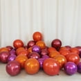 thumbnail image 4 of Chrome Orange Balloons 12 inch Metallic Latex Balloons Double Layered Birthday Wedding Party Decorations 53 pcs, 4 of 6