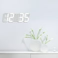 thumbnail image 4 of MasteelfCA Digital LED Clock Wall Mount Table Modern Clock for Living Room Bedroom Office (White LED Display), 4 of 7