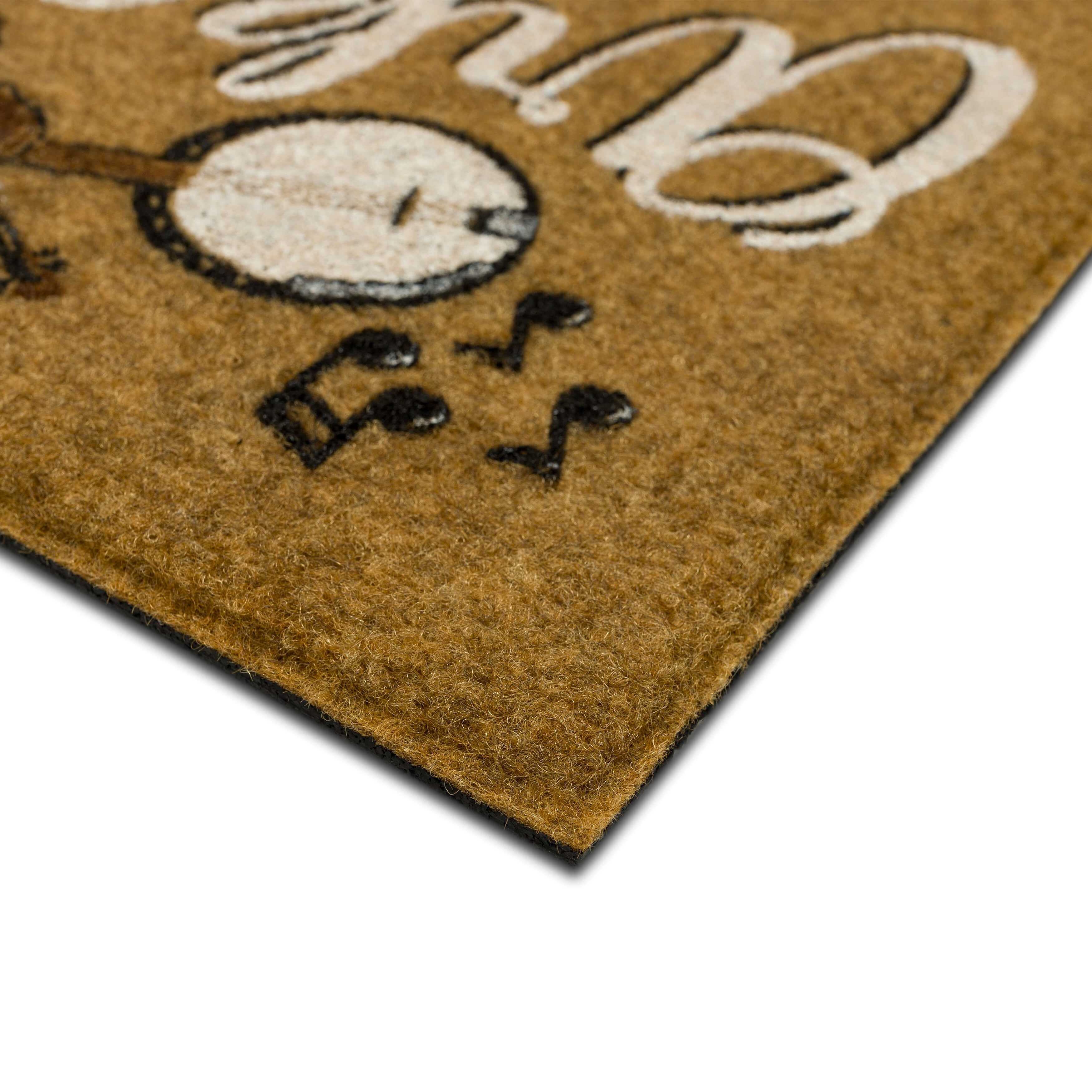 Mohawk Home Arkansas Indoor/Outdoor All Weather Polyester Rubber Backed Rectangle Doormat, Tan, 18" x 30"