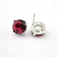 thumbnail image 4 of Fashion Silver Plated 1.5cm Glass Crystal Dot Studs Facted Round Stud Earrings, 4 of 9