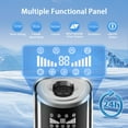 thumbnail image 3 of Besttey 47" Tower Fan , 360 ° Quiet Bladeless Fan w/Remote, 3-Speed w/24-H Timer, for Home, New, Silver, 3 of 8