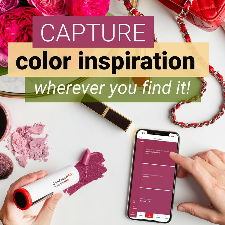 Datacolor ColorReader – Bluetooth, Portable Color Matching Tool. Scan a  Color to Instantly Get Paint Color Matches, Digital Color Data,  Coordinating Colors & More. Ends Color Indecision : : Electronics