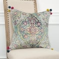thumbnail image 2 of Rizzy Home Throw Pillow T14614 Transitional Yellow Dotted Bulbs 20" x 20" Square, Poly Filled, 2 of 3