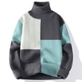 thumbnail image 2 of uikmnh Men's Winter Turtleneck Thick Warm Pullover Sweater Cozy Loose Knit Wear for Casual Layering, 2 of 3