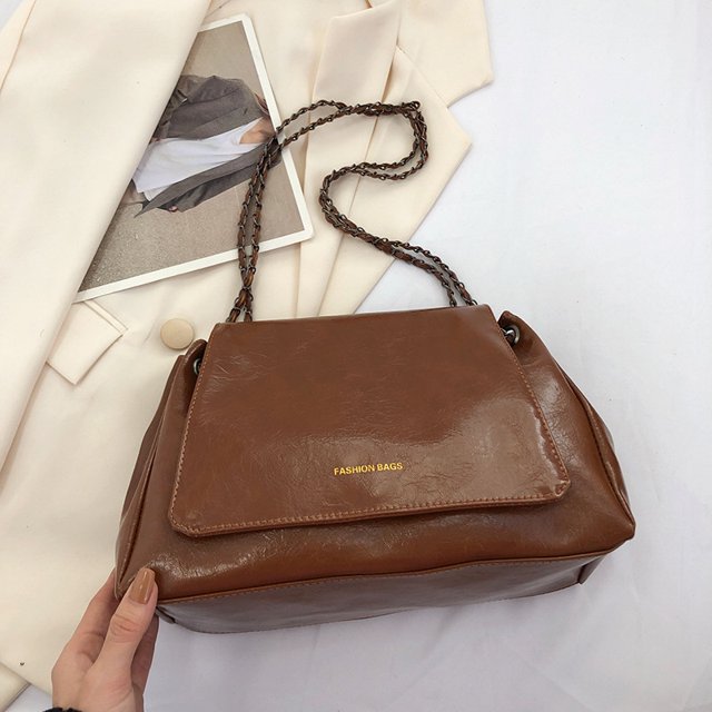 Bolso de gran capacidad para mujer, moderno y sencillo, de color sólido, para ir al trabajo, bolso cruzado de moda