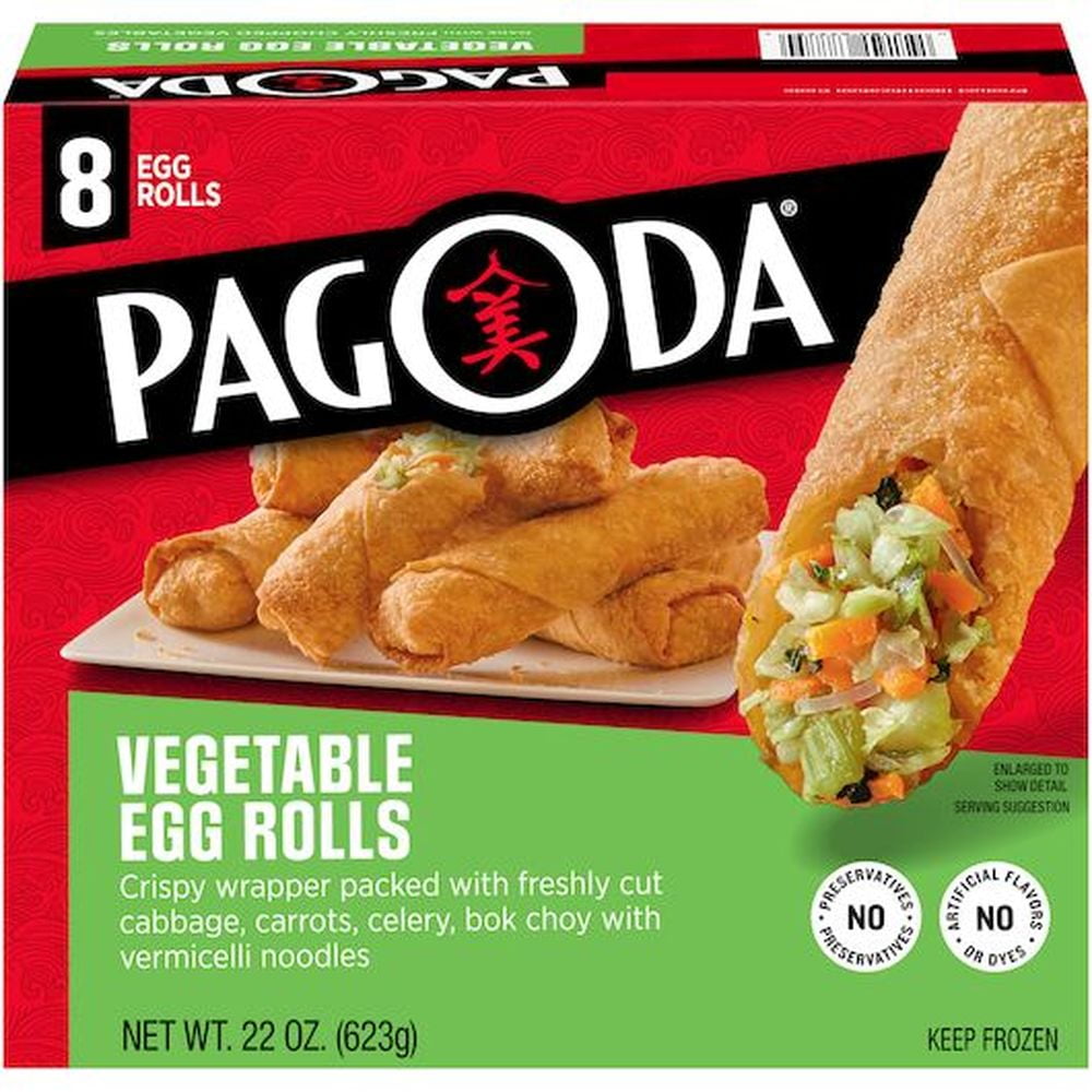 Pagoda Vegetable Egg Roll, 22 Ounce 8 per case