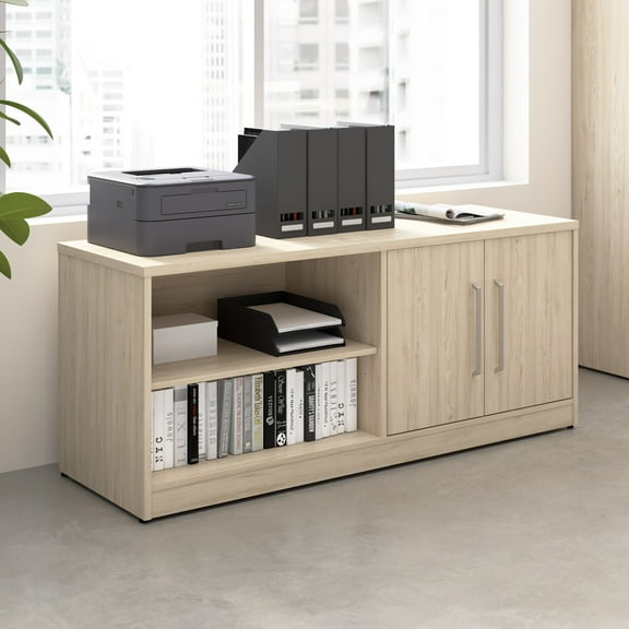 Bush Business Furniture Vista Low Storage Cabinet with Doors and Shelves