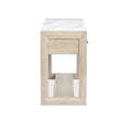 thumbnail image 3 of Magnussen Home Preston Gallery Buff And Antique Silver Rectangular Sofa Table, 3 of 9