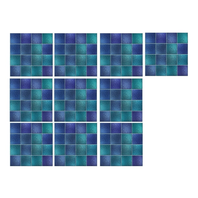 Less Than 5 Wall stickers 10pc Peel and Stick Ceramic Tile Paste 3D Lattice Crystal Ceramic Tile Paste DIY Waterproof Self Adhesive Wall Sticker