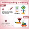 thumbnail image 1 of Juego de bloques educativos de madera con estampado de tangramas, 180 piezas, 1 of 5