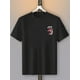 thumbnail image 1 of Men'S Graphic T-Shirt - Red Demon Mask & Japanese Calligraphy Print, Street Style Crew Neck Short Sleeve Casual Tee for Summer Casual Wear Tee, 1 of 5