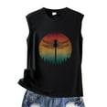 thumbnail image 5 of Hpapadks Womens Tank Tops Casual Sunset Graphi Tanks Hiking Sleeveless Tees Shirt Vest Camisole Tops for Women Black L, 5 of 6