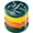 Blue/Yellow/Orange/Green, variant on Ash Tray for Cigarettes, Indoor Outdoor Ashtrays for Patio, Home, Office Decor, 7 Inches Large Size Plastic Ashtray With 7 Cigarette Ports, Cool Ashtrays Round 4-pack