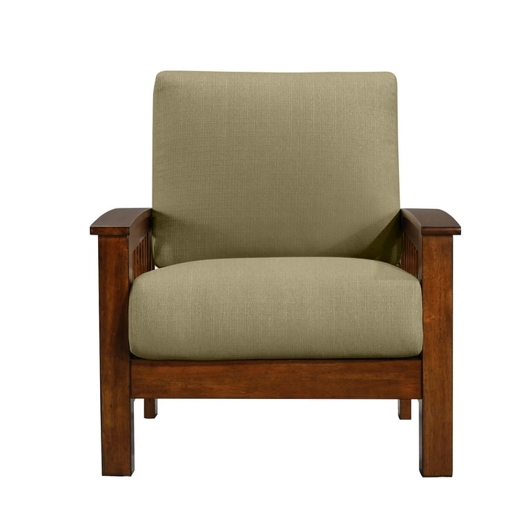 Carson carrington fabric mission style arm chair sale