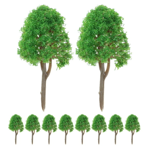 SHISUYAN 20pcs 1:150 Model Trees Train Scenery Landscape N Scale (Green)