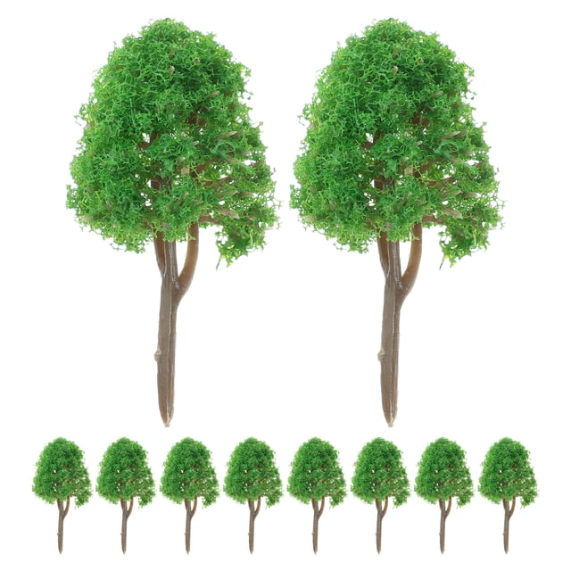 KAKOWELY 20pcs 1:150 Model Trees Train Scenery Landscape N Scale (Green),2.95"X1.57"X1.57"