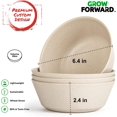 thumbnail image 4 of Grow Forward Premium Wheat Straw Plates and Bowls Sets - 8-Piece Wheat Straw Dinnerware Sets - Unbreakable & Reusable Microwave Safe Plastic Dinner Plates for Outdoors, RV, Camping Dishes - Sahara, 4 of 8