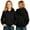 #A03-Black, variant on Abcomgle Zip Up Hoodie Girls Size 7-8 Fleece Full-Zip Jacket for Girls Cute Solid Sweatshirt for Teen Girls Casual Fall Hooded Hoodies for Girls with Pockets