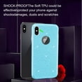 thumbnail image 4 of FIEWESEY Glitter Cute Phone Case for Apple iPhone XS Max Case,Bling Sparkly Luxury Thin Silicone Rubber Soft Protective Case for Girls Women (Blue), 4 of 6