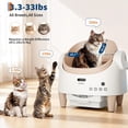 thumbnail image 4 of Self-Cleaning Cat Litter Box – Open-Top Automatic Litter Box with App Control, Upgraded Safety Sensors, Advanced Odor Leak Control, Includes 1 Roll Waste Bag, 4 of 9