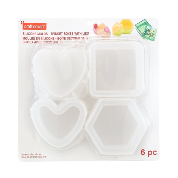 Trinket Box Silicone Mold Set by Craft Smart - 6 molds