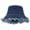 BU2, variant on Unisex Distressed Denim Bucket Hat Fringe Edge All-Season Hat Solid Color Versatile Streetwear Headwear