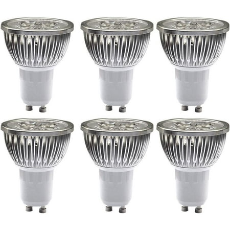 

HDGSKBUA 4W GU10 LED Bulbs Dimmable Spot Light Bulb Recessed Lighting 110 Volts 30 Degree Beam Angle 40W Halogen Bulbs Equivalent 400LM 6000K Cool White 6 PackA5900