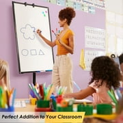 Maxtek Mobile Whiteboard ? 36 x 24 inches Portable Magnetic Dry Erase Board,3 x 2 Stand Easel White Board w/Flipchart Hooks for Home, Office, School Supplies(Black)