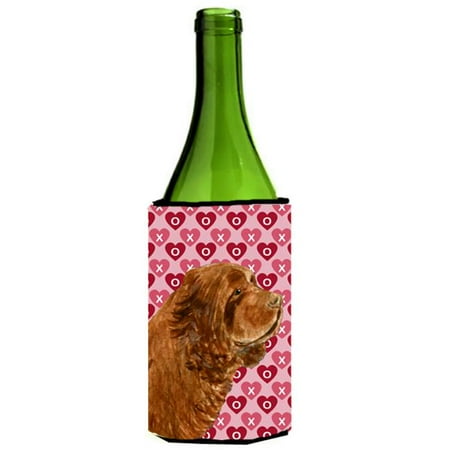 

Sussex Spaniel Hearts Love Valentines Day Wine bottle sleeve Hugger