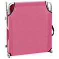 thumbnail image 6 of Suitable for Outdoor,Lawn,Courtyard,Beach,Sunbathing,Folding Sun Lounger with pink Aluminium, 6 of 9