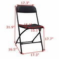 thumbnail image 6 of Techtongda 10 Pack Black Plastic Commercial Folding Stackable Chairs Plastic Folding Chair, 6 of 19
