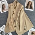 thumbnail image 2 of Blazer elegante para mujer, abrigo de traje informal deportivo, chaqueta de lujo de moda coreana, ropa de mujer de Color sólido, primavera y otoño, 2 of 5