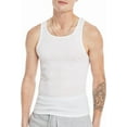 thumbnail image 3 of Hanes Men's Lightweight Cotton Moisture-Wicking Tank Undershirts, 6 Pack, Size: Medium, 3 of 6