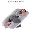 thumbnail image 5 of Almohada para embarazadas, almohada en forma de U desmontable y lavable, cojín grande, almohada de cintura, 5 of 5